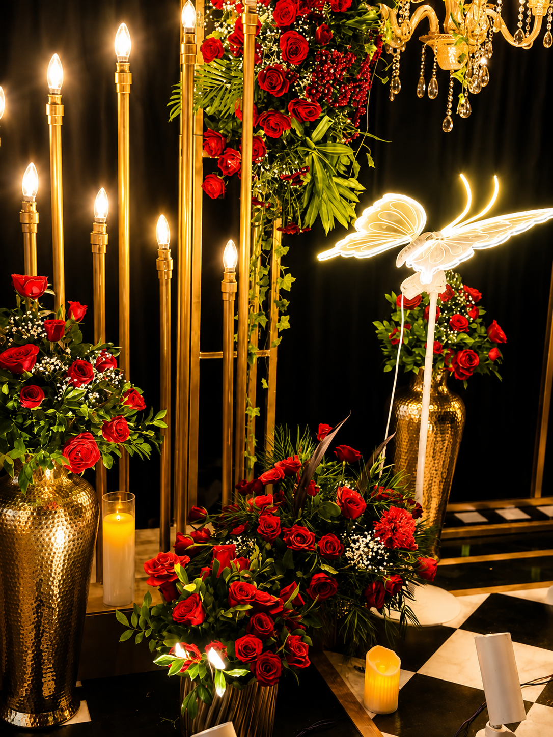 Crystal Chandeliers & Tablescape