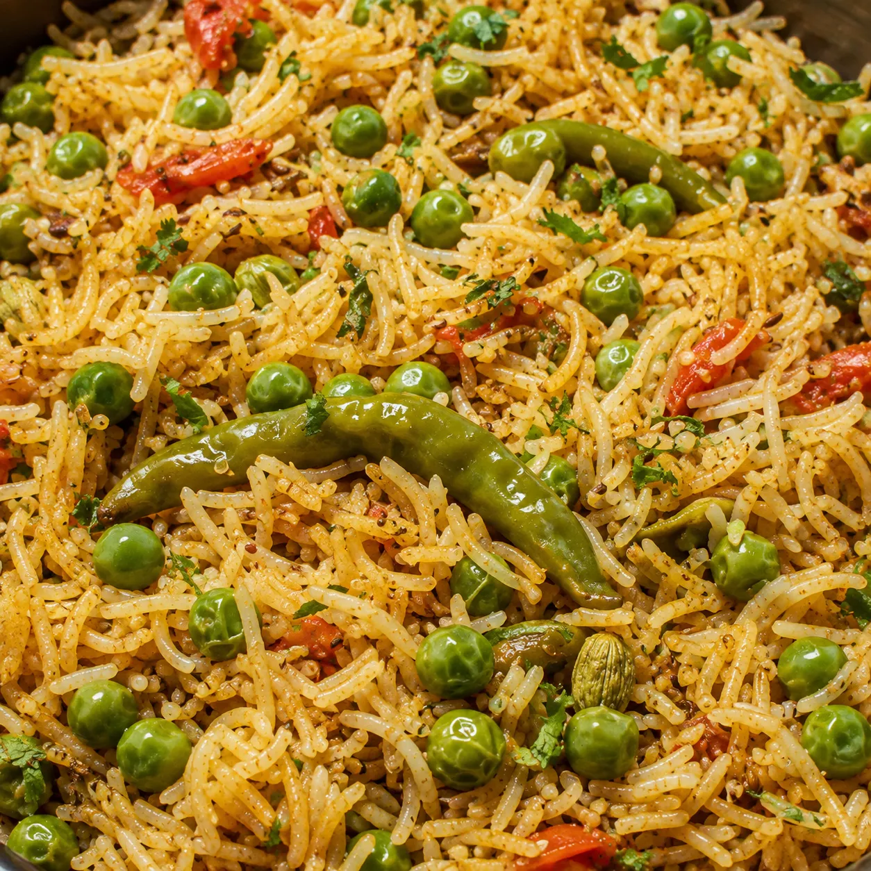 Green Peas Pulao (Aged Basmati)