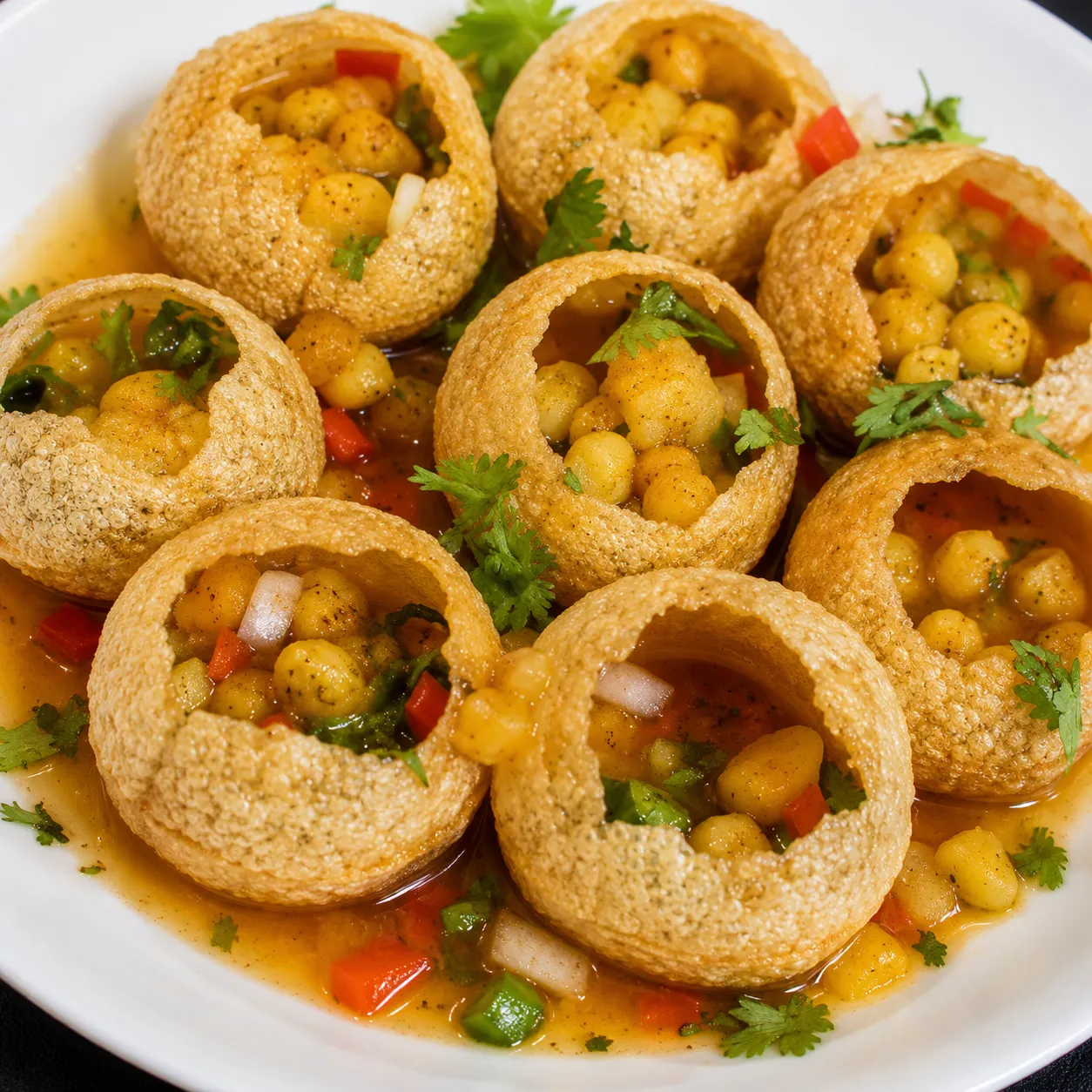 Pani Puri / Golgappe (3 Flavors of Jaljeera)