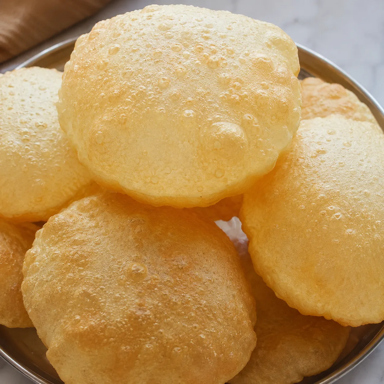 Hot Fluffy Wheat Pooris